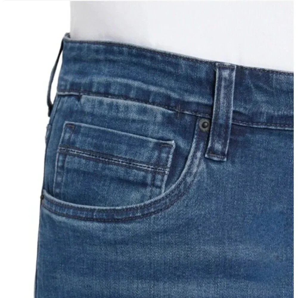Kenneth Cole New York Men's 40x32 Straight Fit Comfort Stretch Denim Jeans Blue